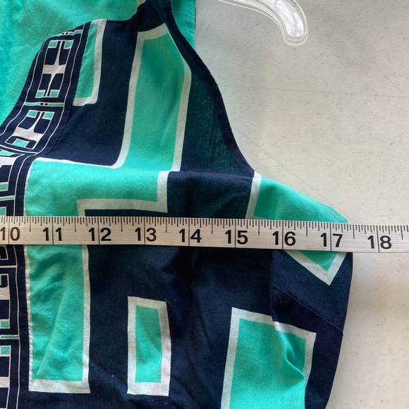 Crown & Ivy Teal and Navy Geometric Dress - Picture 7 of 8